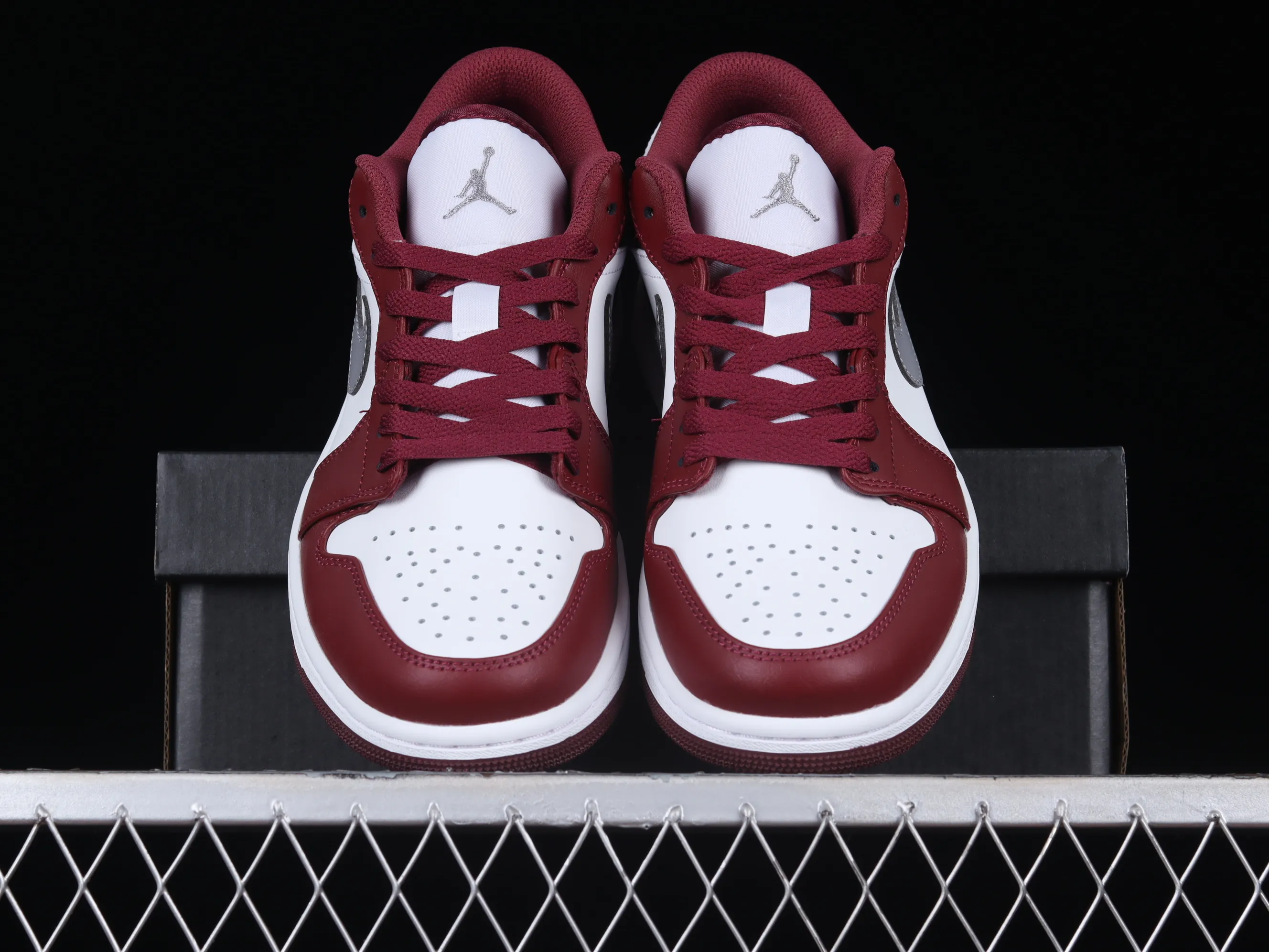 All categories Air Jordan Jordan series basketball shoes Air Jordan 1 Low G version pure original Air Jordan 1 Low "Bordeaux" AJ1 Joe 1 Bordeaux red low-top basketball shoes 553558-615